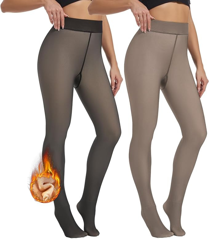 Darkterror Fleece Lined Tights Women, Warm Fleece Lined Leggings Women, Thermal Fleece Leggings f... | Amazon (US)