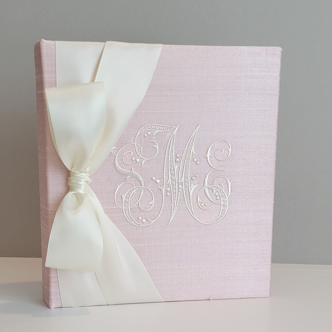 Baby Memory Book, My First Years, Monogrammed Baby Book, Silk Baby Book - Etsy | Etsy (US)