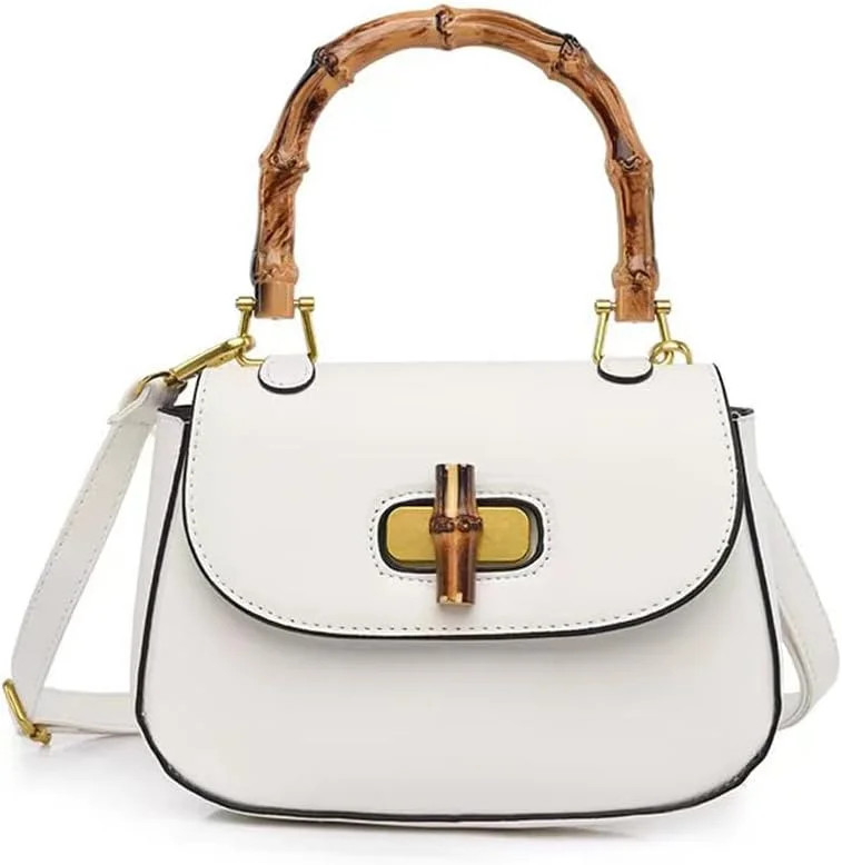 ShengRui Womens Bamboo Shaped Top Handle Satchel Crossbody Purses and Handbags | Walmart (US)