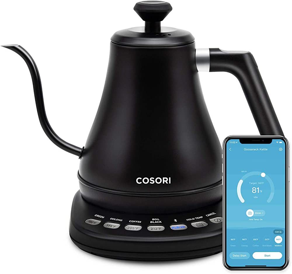 COSORI Electric Gooseneck Kettle Smart Bluetooth with Variable Temperature Control, Pour Over Cof... | Amazon (US)