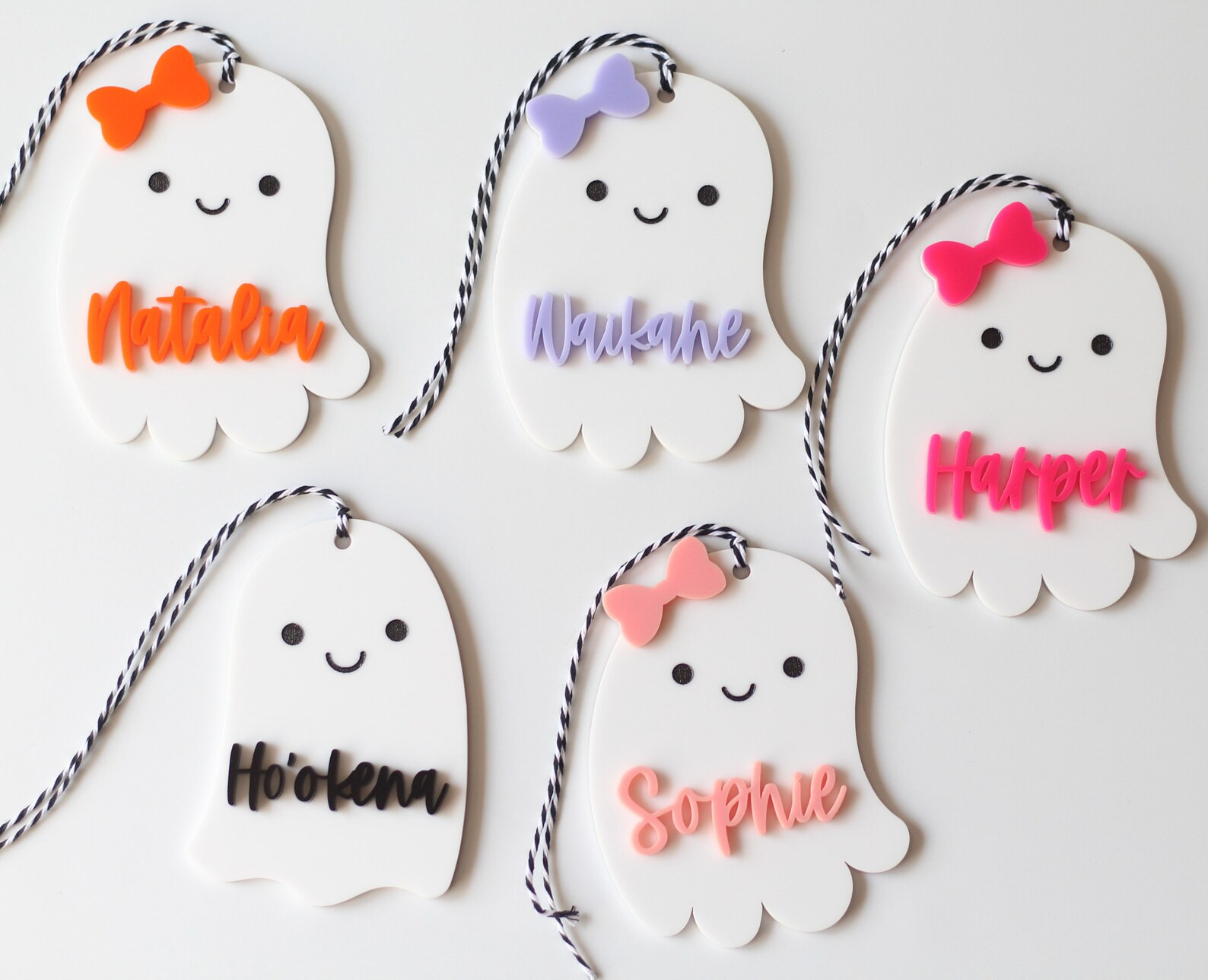 Customizable Ghost Tags for Halloween Baskets, Personalized Halloween Tags, Boo Basket tag | Etsy (US)