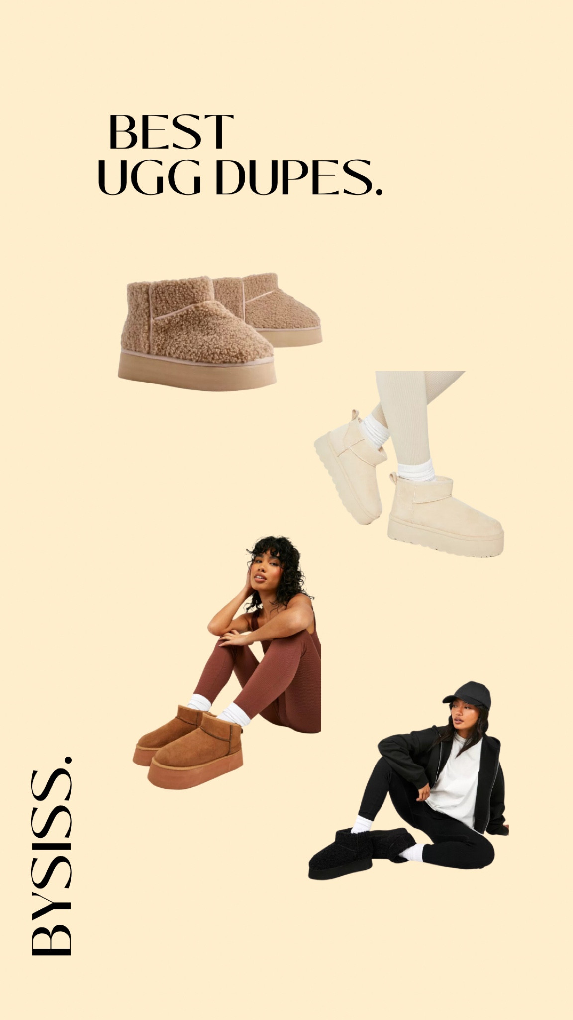 Best UGG DUPES💕💕 on boohoo 🩰🩰 ultra mini Ugg dupe , platform Ugg dupe , borg dupe 

#LTKshoecrush #LTKCyberWeek #LTKfindsunder50