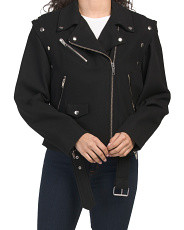 Wool Blend Biker Jacket | TJ Maxx