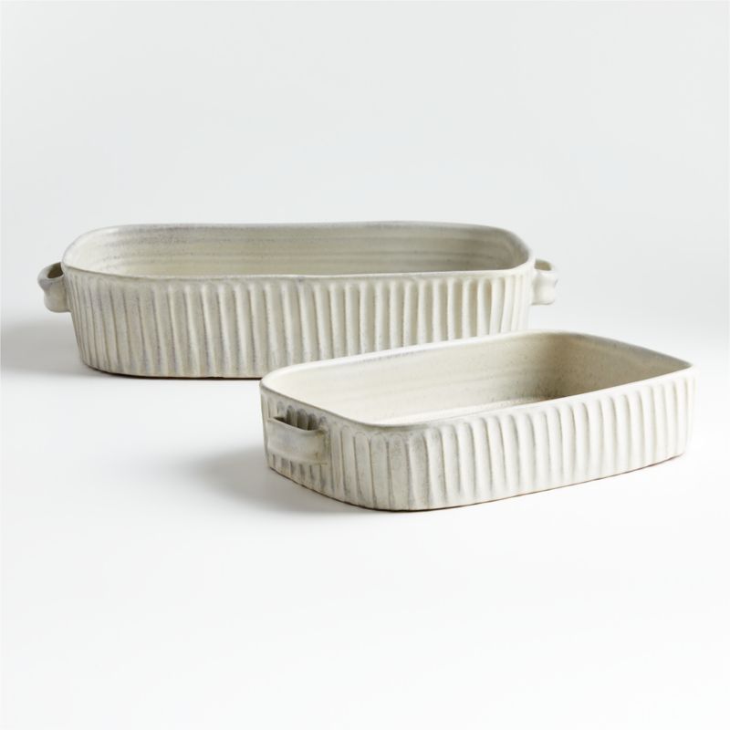 Carmel Ceramic Bakers, Set of 2 by Gaby Dalkin + Reviews | Crate & Barrel | Crate & Barrel