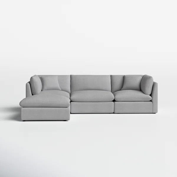 Annabella 4 - Piece Modular Upholstered Reversible L-Sectional | Wayfair North America