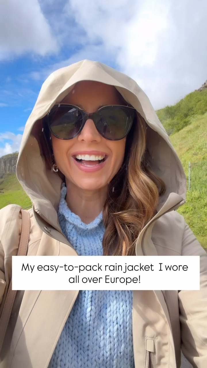 Lululemon Rain Rebel Jacket in size 2. Colors are wacky khaki and light ivory. Water proof and wind resistant - this keeps you very warm! You can cinch in the waist and the hood. Has zippered pockets on the inside and outside. Iceland outfit. Europe outfit. Switzerland outfit.

#LTKootd #LTKgrwm #LTKTravel