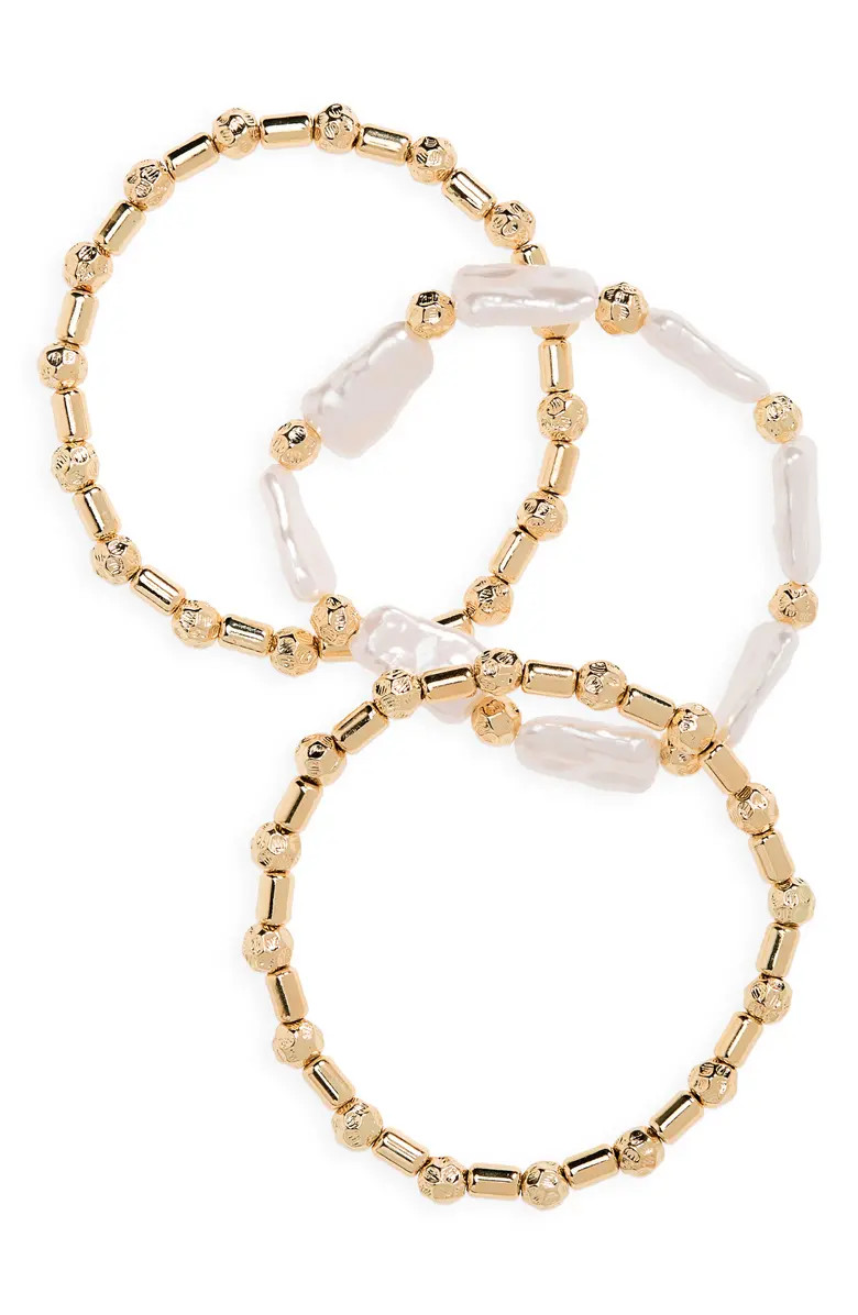 Set of 3 Assorted Stretch Bracelets | Nordstrom