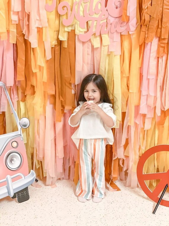 Young Wild And Three Fringe Backdrop - Hippie Party, Woodstock Party, Daisy Party, VW Van Party, ... | Etsy (US)