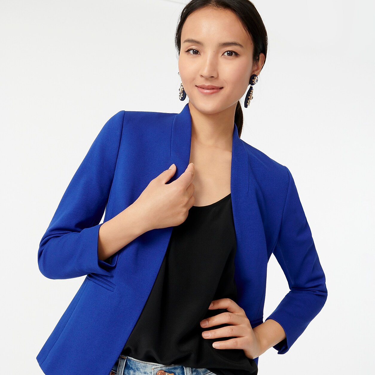Petite going-out blazer in stretch twill | J. Crew US