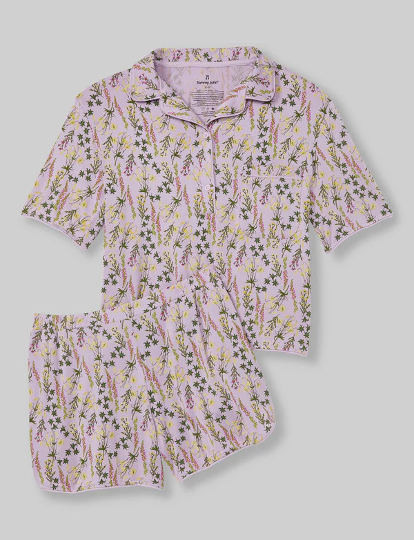 Women's Downtime Pullover Pajama Top & Short Set | Tommy John