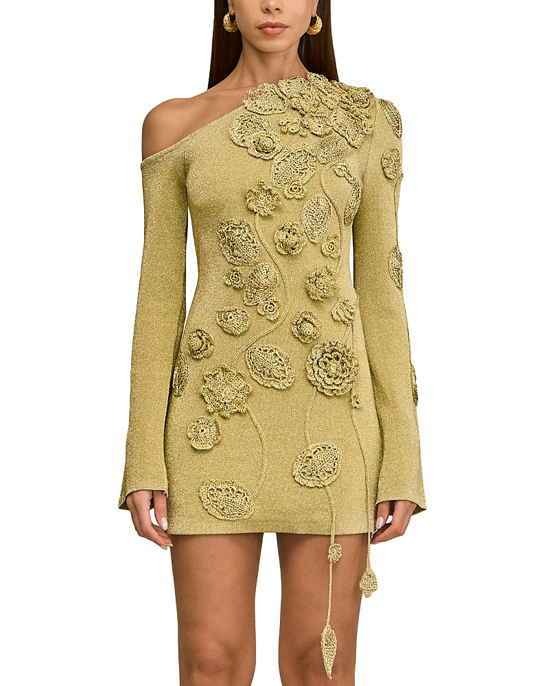 Cult Gaia Kaela Floral Applique Knit Dress | Bloomingdale's (US)
