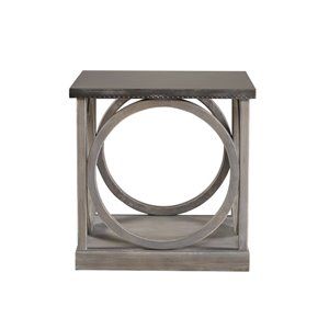 Universal Furniture Curated Carlton End Table in Graystone | Cymax