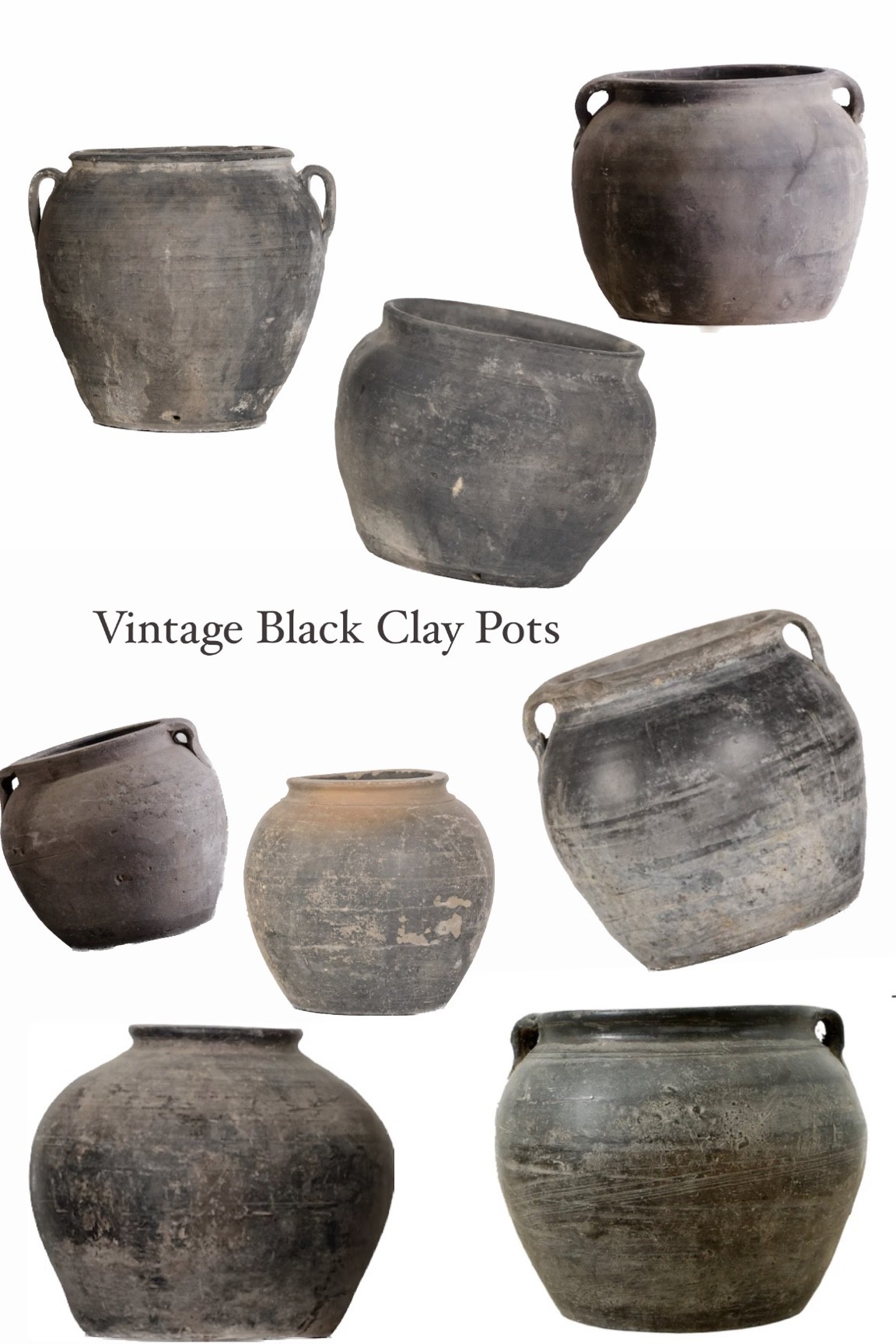 Vintage Black & Grey Clay Pots 

#LTKhome #LTKfamily #LTKstyletip