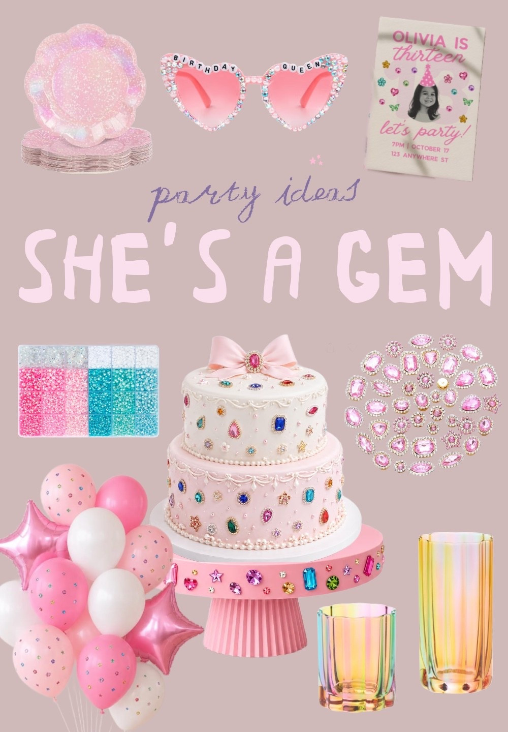 She’s a Gem 💎 birthday party inspo! 
Tween birthday party 
Adult birthday party ideas

#LTKHome #LTKKids #LTKmomlife