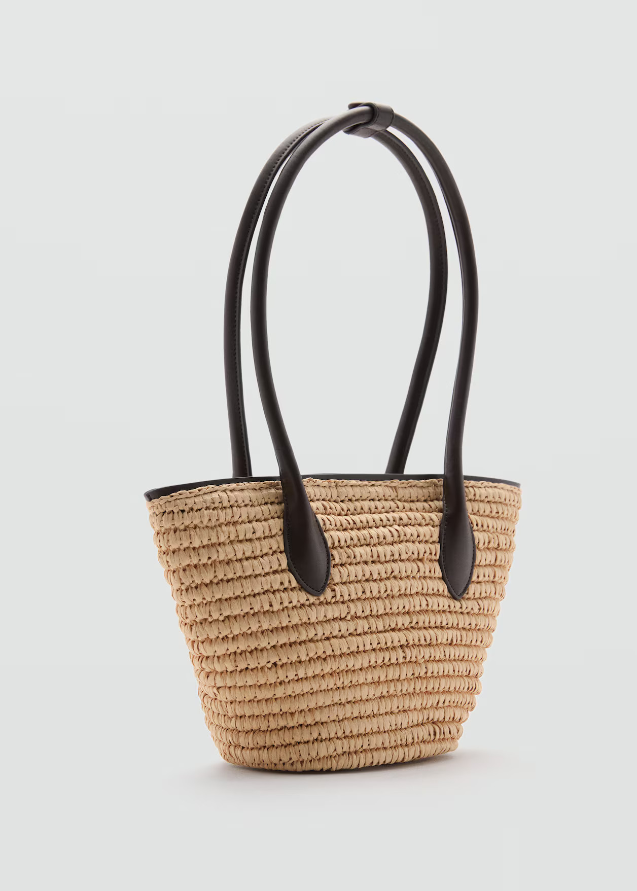 Natural fibre basket bag - Women | MANGO USA | Mango (US/MX/AU)