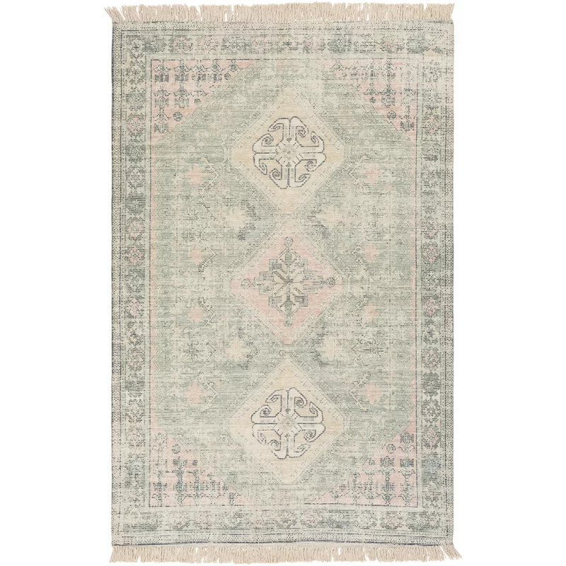 Tucson Handmade Flatweave Green/Khaki Rug | Wayfair North America