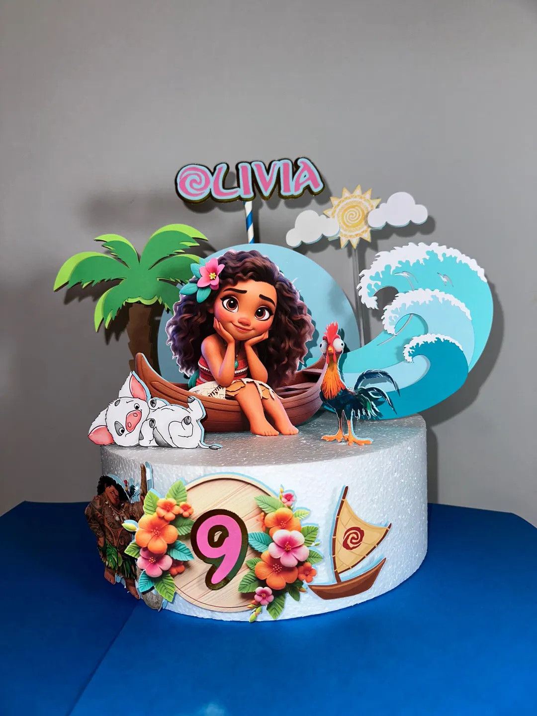 Moana Cake Topper - Moana Birthday Party - Moana Theme - Custom Order - Etsy | Etsy (US)