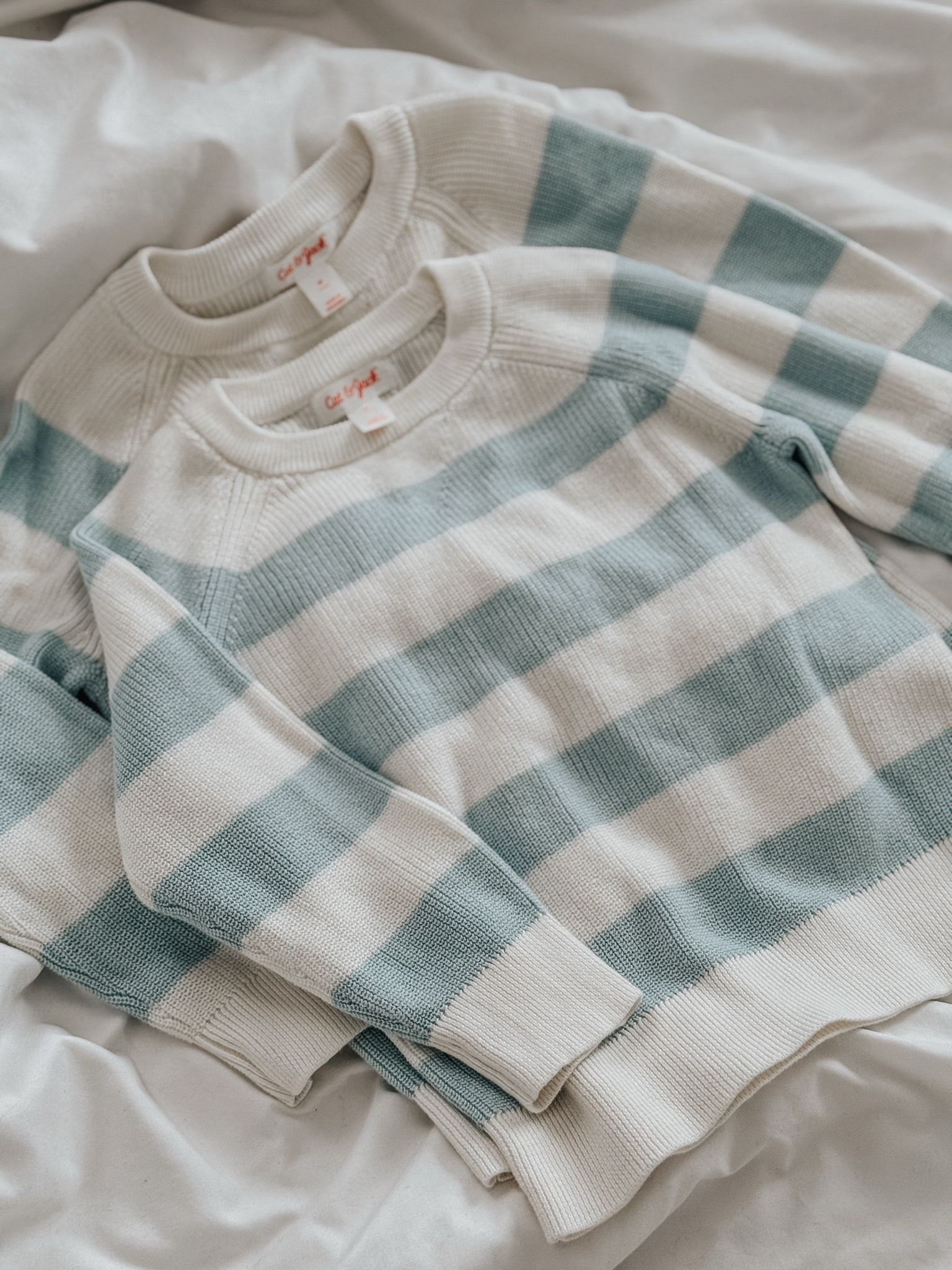 We are going to get so much use out of these sweaters this spring. They’re a perfect classic 🩵

#LTKKids #LTKSeasonal