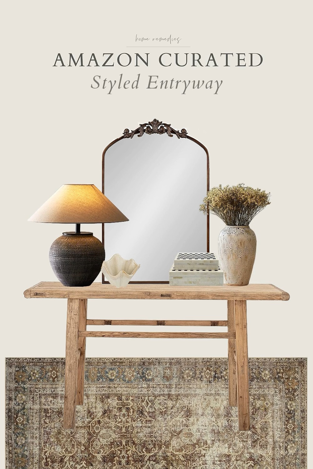 The prettiest styled entryway using furniture and decor pieces found on Amazon! Living room, family room, modern organic, modern vintage, moody, cottage 

#LTKStyleTip #LTKWatchNow #LTKHome