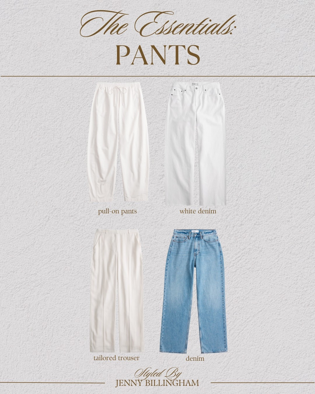 Spring 2025 capsule wardrobe pants

#LTKFindsUnder100 #LTKStyleTip #LTKFindsUnder50