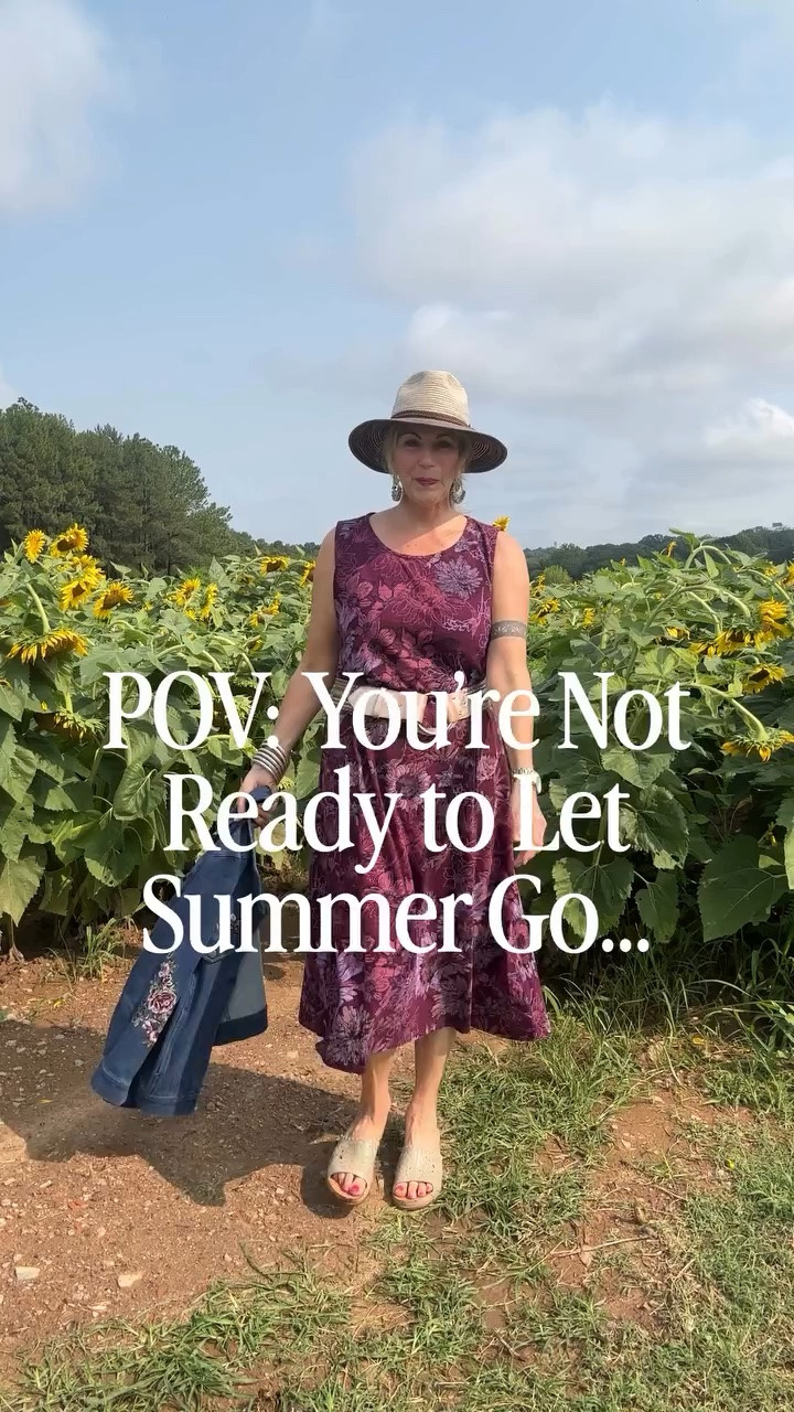 Summer isn’t over...Not just yet. But it’s time to start thinking about fall styles…

I love dressing for this season because it’s about layering—not replacing.

👉A floral dress.
👉Soft denim.
👉Natural textures.
👉Rich berry tones.

It’s effortless, timeless, and makes getting dressed feel joyful.

The secret to dressing this time of year? You don’t have to choose between summer and fall.

These versatile separates from @coldwatercreek are perfect to take you from summer right into fall without missing a beat.

Shop my LTK for links.

#ad #styleover40 #falloutfit #styleover50 #whattowear