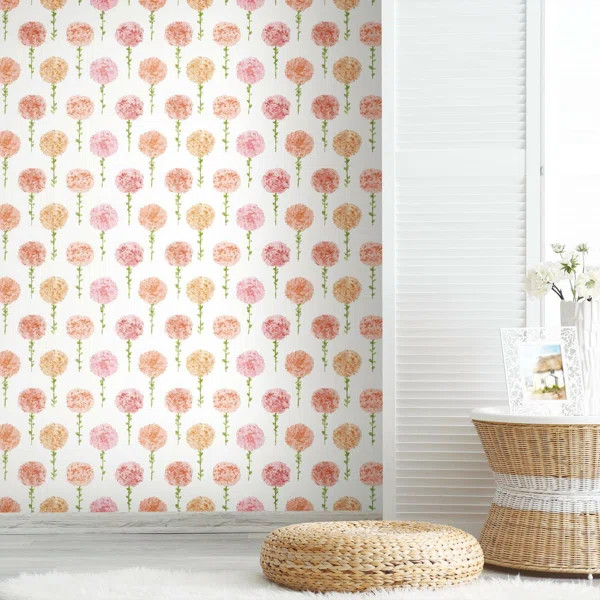 Peel & Stick Floral Roll | Wayfair North America