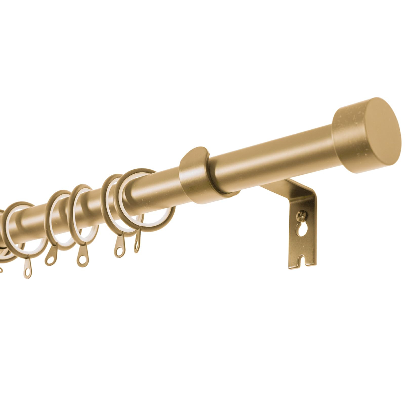 TWOPAGES Adjustable Curtain Rods for Windows 32 to 140 Inch, Heavy Duty 1 Inch Gold Curtain Rod w... | Amazon (US)
