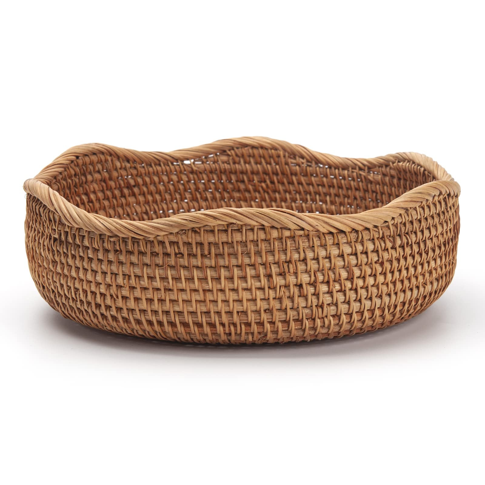 Rattan Bread Baskets Round Woven Fruit Bowls Key Holders Stackable for Storage, Snack, Fruit, Veg... | Amazon (US)