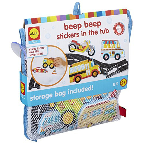 Alex Bath Beep Beep Stickers in The Tub Bath Toy Kids Bath Activity | Amazon (US)