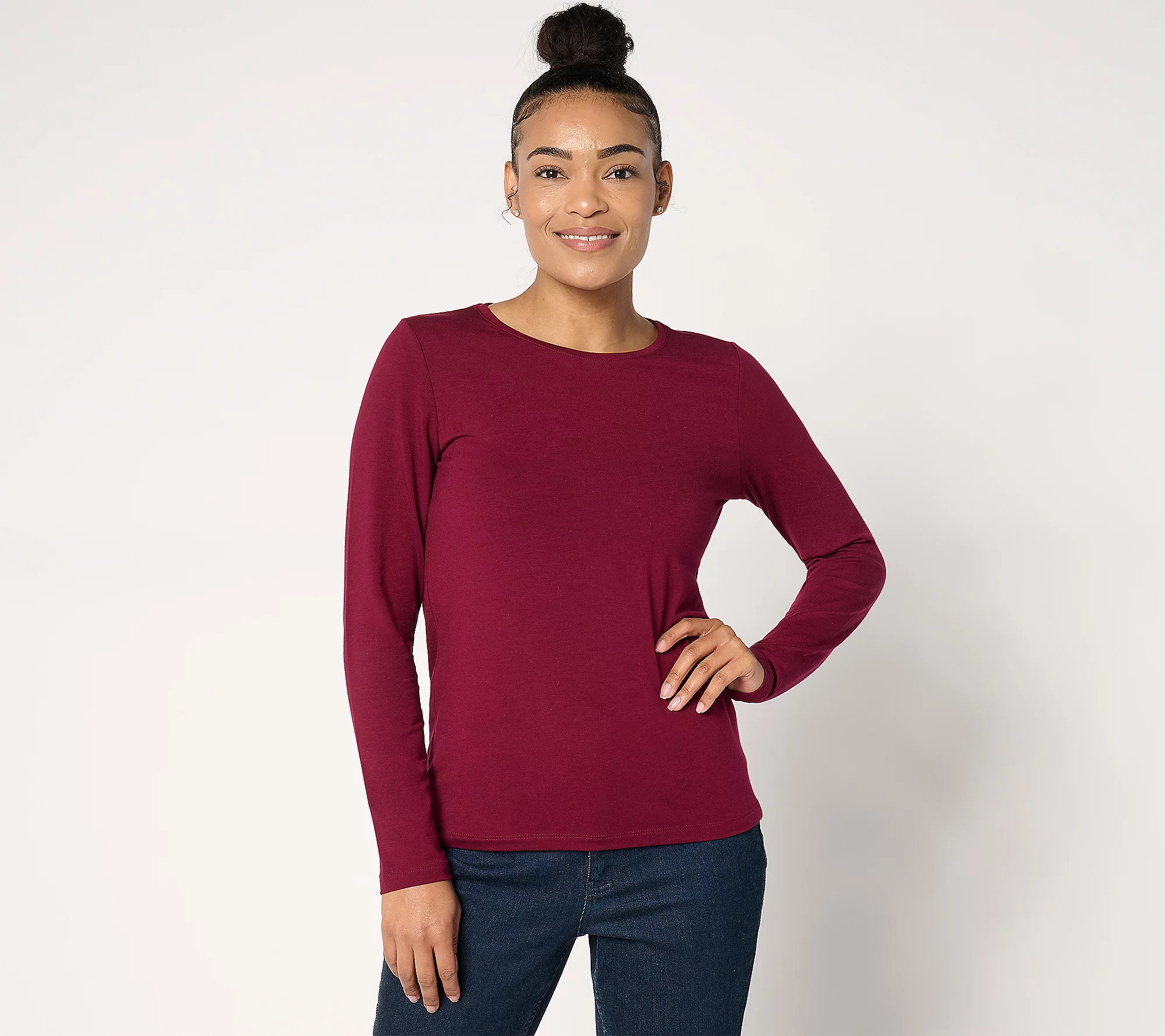 Coldwater Creek Primaknit Crewneck Tee | QVC