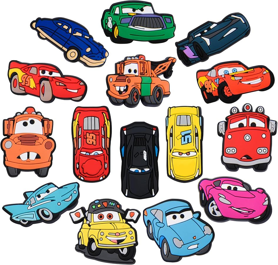 Men Women Super Car Shoe Charms Boys Girls Cartoon Car Shoes Decorations for Birthday Gifts | Amazon (US)