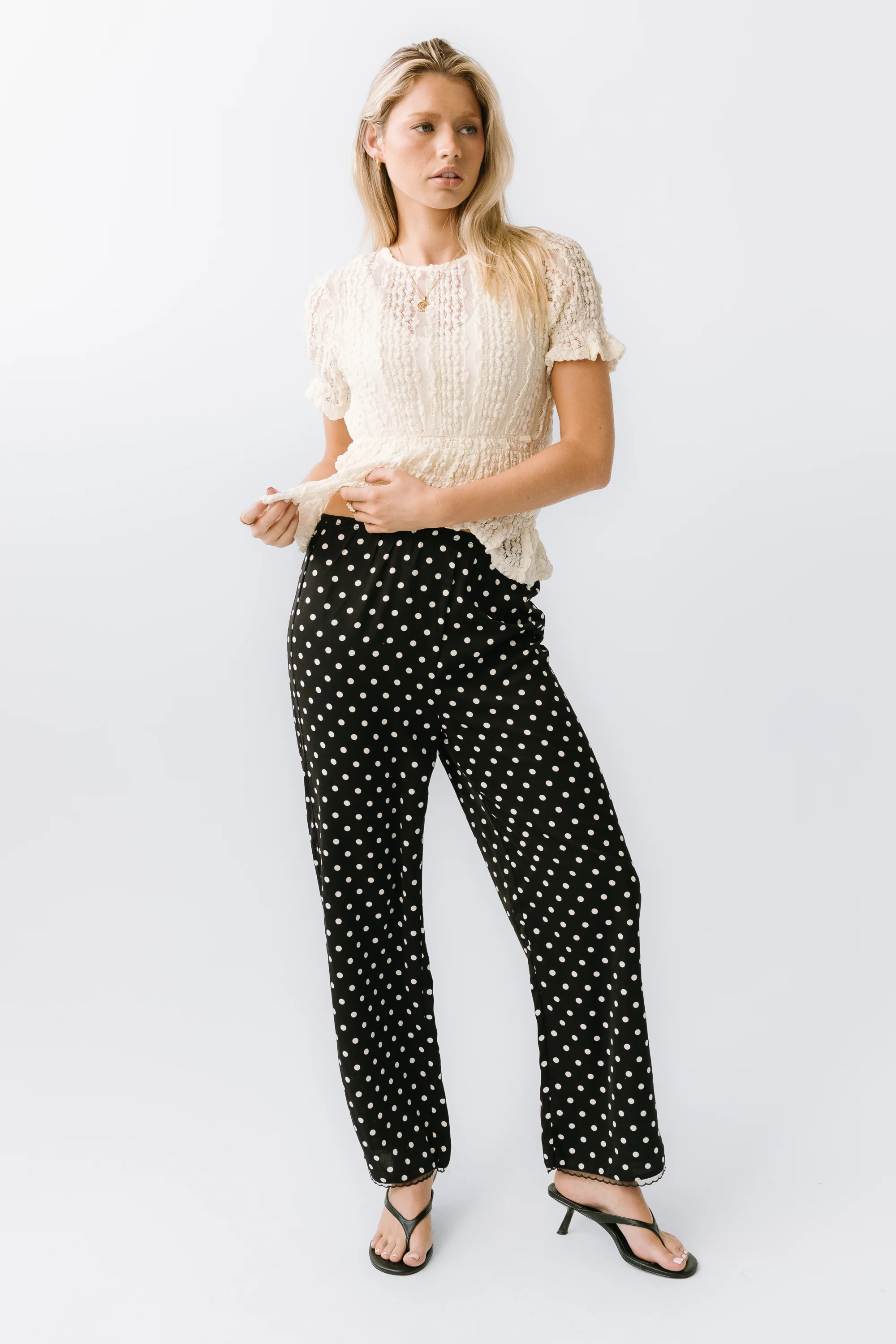Kayla Polka Dot Pants | Böhme US