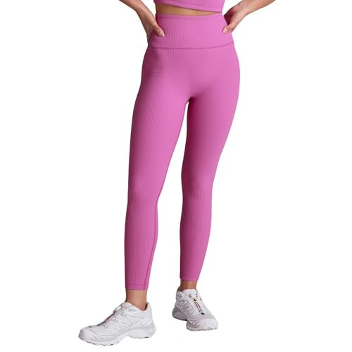 Beyond Yoga Women's Impulse Ribbed Legging, Sunset Violet, X-Large | Amazon (US)
