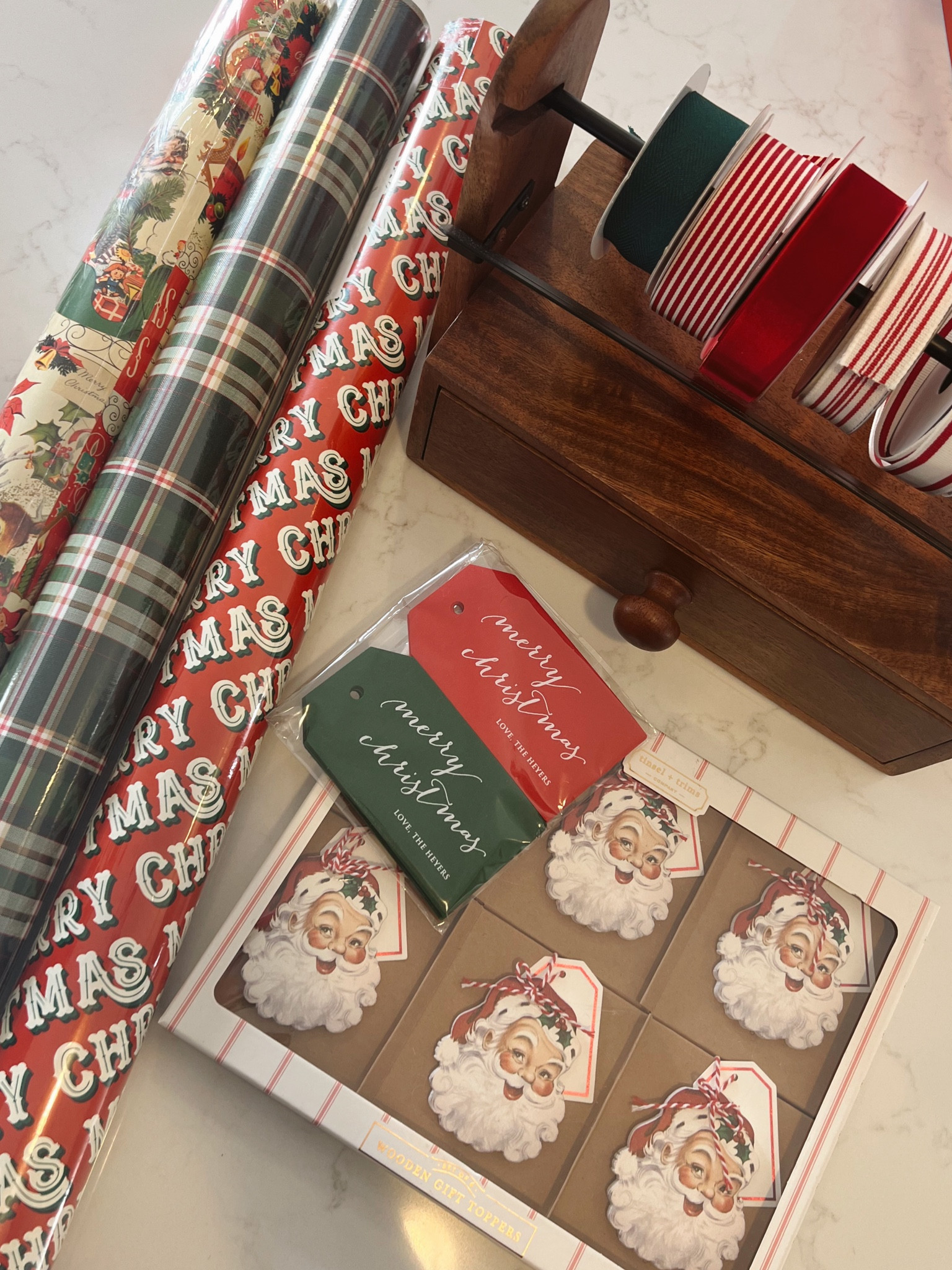 This years wrapping theme! Vintage Santa is always my fav 🎁🎅🏻 

#wrapping #christmaswrapping #vintagesanta 

#LTKSeasonal #LTKHoliday #LTKGiftGuide