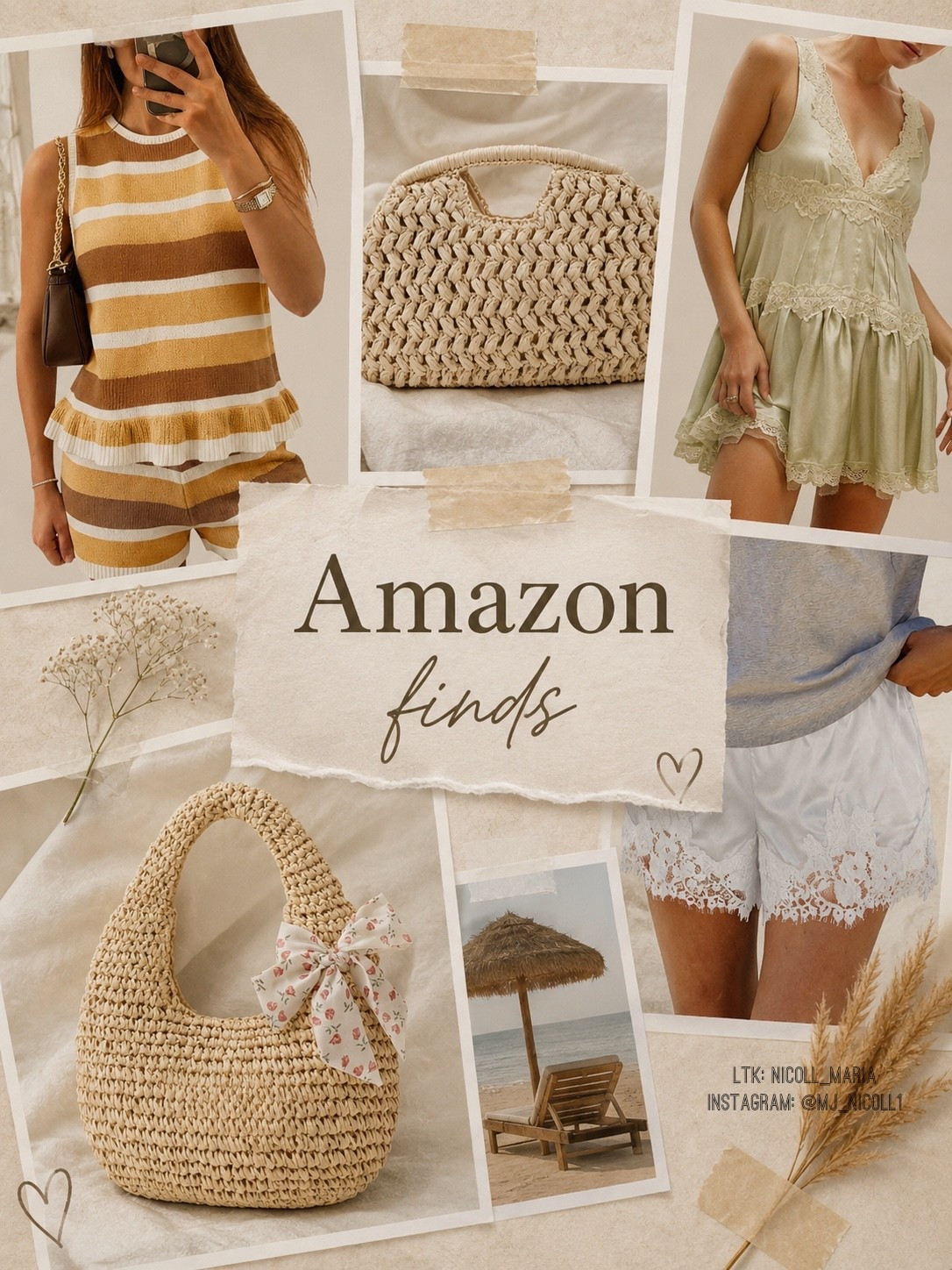 Amazon finds lately have been giving effortless, soft girl summer energy ✨
Under50
neutral tones, woven textures, comfy sets & pieces that look expensive without trying too hard 🤍

these are the kind of finds that make getting dressed feel simple but elevated.

#AmazonFinds #AmazonFashion #NeutralStyle #SoftGirlAesthetic #EffortlessStyle #SummerStyle #FashionFinds #AmazonStyle #MinimalStyle #CoastalVibes #AffordableFashion #SoftSummerStyle

#LTKdayinmylife #LTKgrwm #LTKmomlife