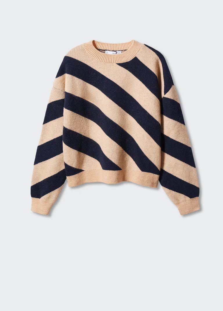 Striped sweater -  Women | Mango United Kingdom | MANGO (UK)