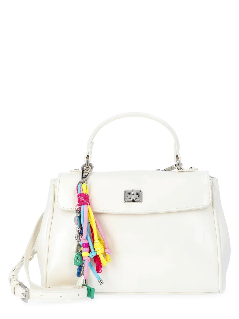 Madden NYC Women's Flap Top Handle Bag, White | Walmart (US)