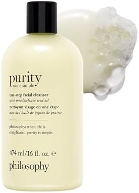 philosophy purity made simple one-step facial cleanser- with meadowfoam seed oil gently cleanses ... | Amazon (US)