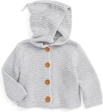 Baby Organic Cotton Hooded Cardigan | Nordstrom