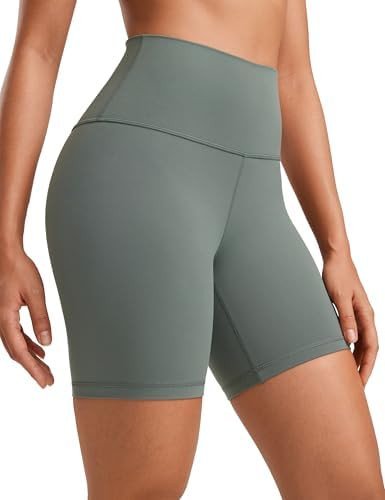 CRZ YOGA ButterLuxe Biker Shorts 6" - High Waisted Workout Running Volleyball Spandex Yoga Womens | Amazon (US)