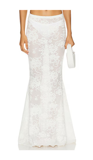 Narcisa Skirt in White | Revolve Clothing (Global)