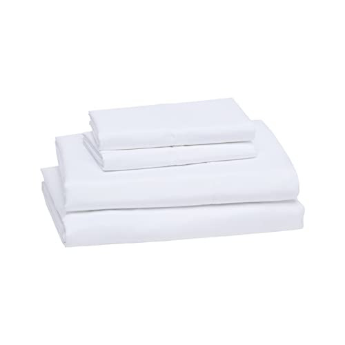 Amazon Basics Lightweight Super Soft Easy Care Microfiber Bed Sheet Set with 14" Deep Pockets - Quee | Amazon (US)