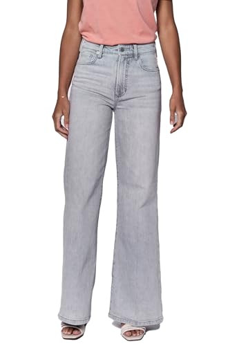 DEAR JOHN Fiona High Rise Wide Leg Jeans for Women Full Length Clean Hem, Dovey, 29 | Amazon (US)