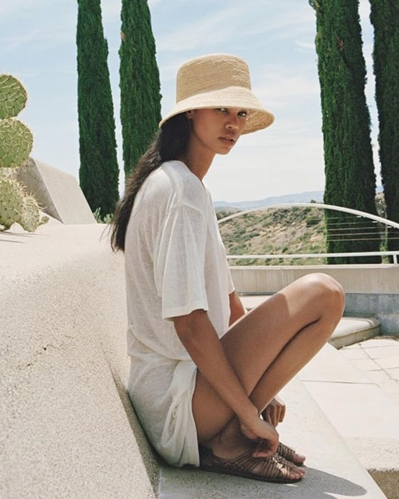 Natural raffia, sunlit days, and effortless beachside charm.🏖️ This hand-crocheted bucket hat adds laid-back style while keeping your skin shaded and protected.

Top off your sunny day look.☀️

#LTKSeasonal #LTKSwim #LTKFestival