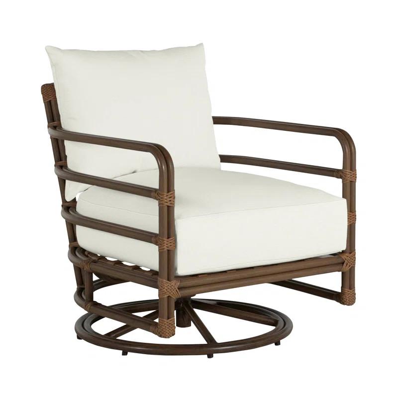 Malibu Swivel Patio Chair with Cushions | Wayfair North America