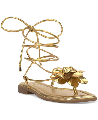 I.N.C. International Concepts Women's Gilma Flower Flat Sandals, Created for Macy's - Macy's | Macy's