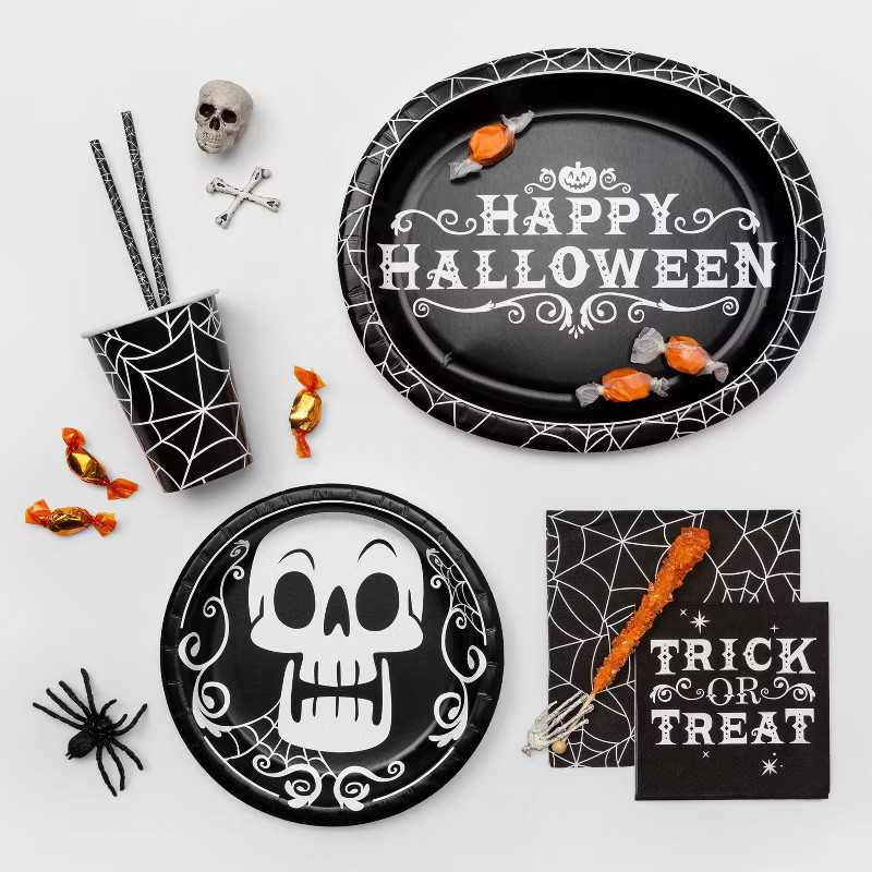 30ct Spiderweb Disposable Halloween Lunch Napkins - Hyde & EEK! Boutique™ | Target
