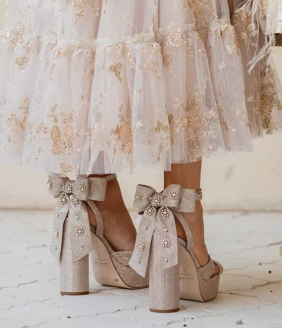 Antonio Melani x Nicola Bathie Lila Bow Detail Platform Dress Sandals | Dillard's | Dillard's