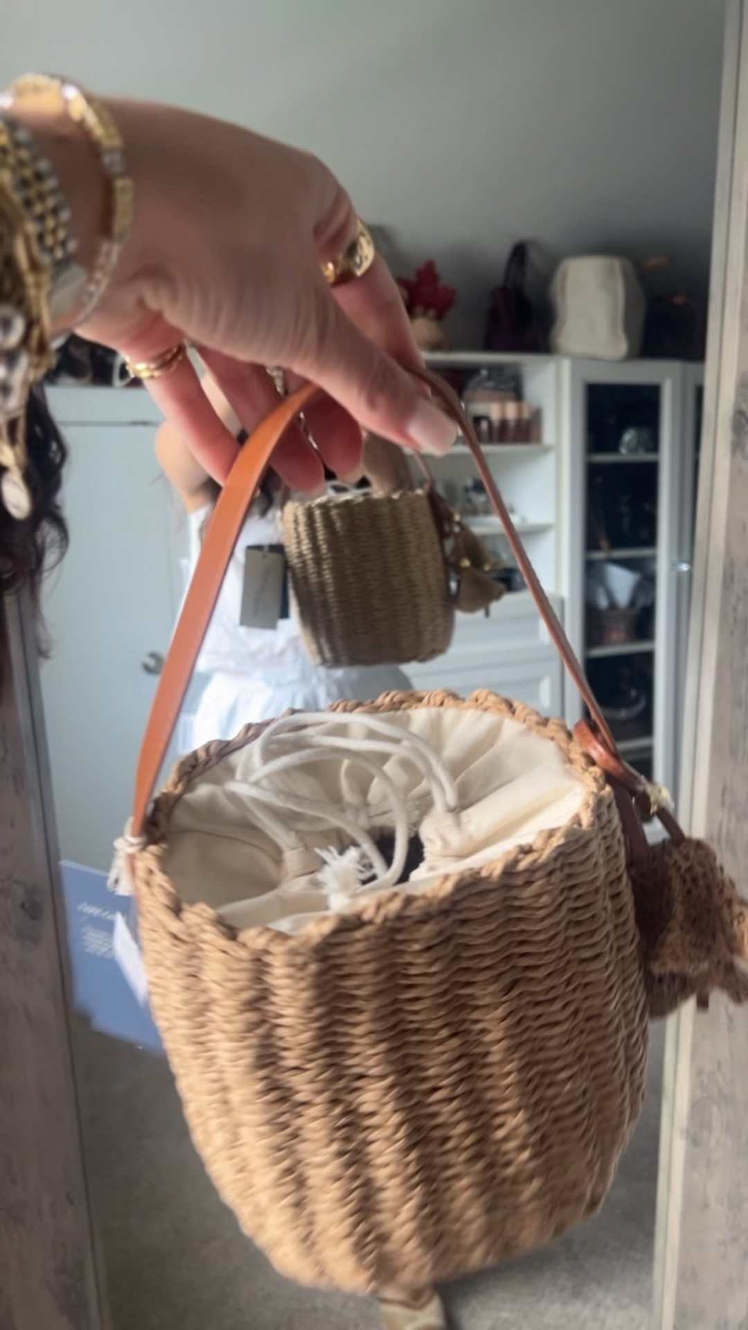 Target summer woven rattan bag
