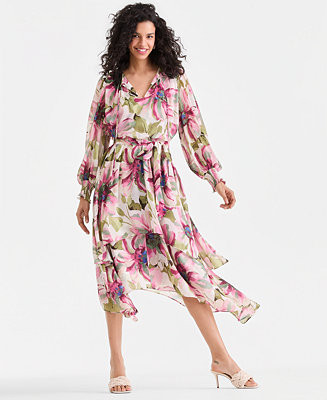 Women's Floral Midi Dress | Macy's